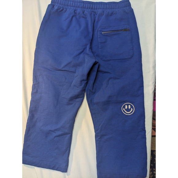 Push Pull Mens Royal Blue Graphic Smiley Face Jogger Sweatpants XL - Picture 6 of 6